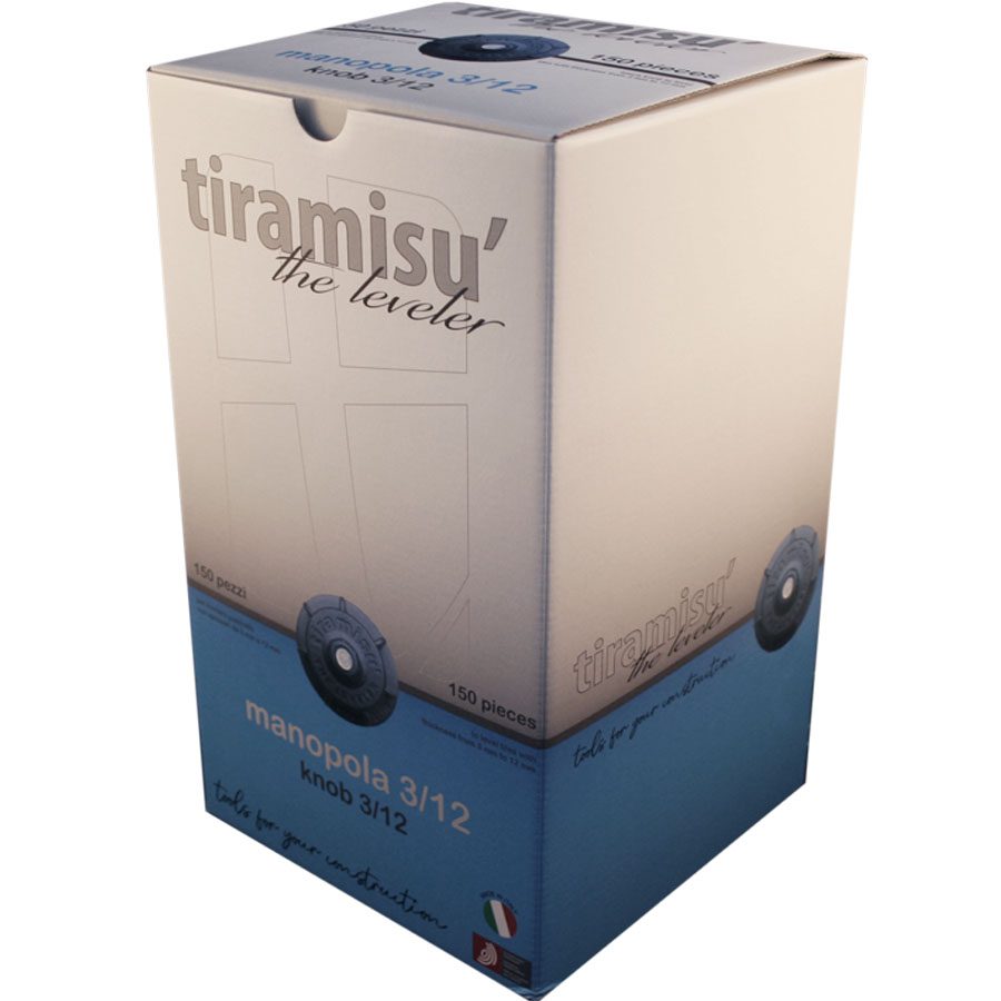 KNOB 3/12 TRANSP (BOX 150 PCS.)